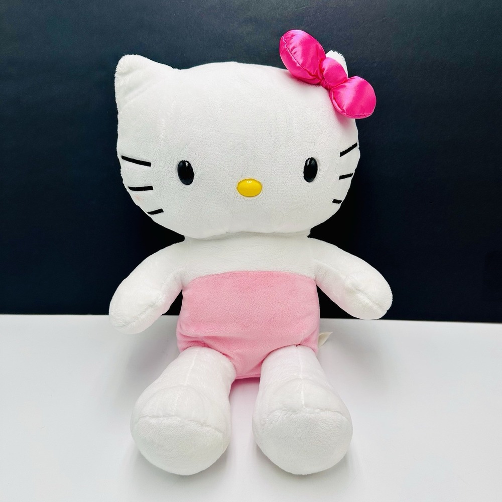 Hello Kitty Build A Bear Sanrio Plush 18" 2025 Pink White Bow